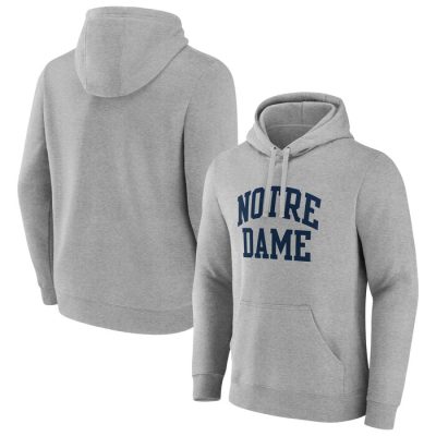 Notre Dame Fighting Irish Basic Arch Pullover Hoodie - Gray