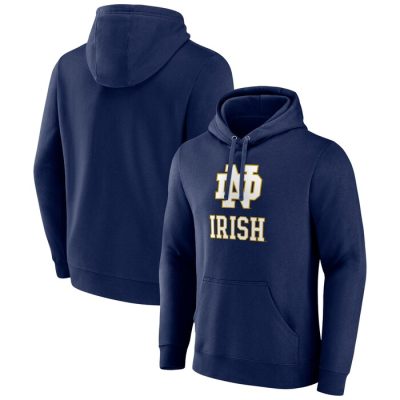 Notre Dame Fighting Irish Logo Pullover Hoodie - Navy