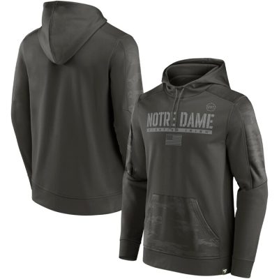 Notre Dame Fighting Irish OHT Military Appreciation Guardian Pullover Hoodie - Olive