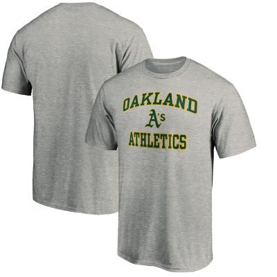 Oakland Athletics Heart & Soul Unisex T-Shirt - Heather Gray