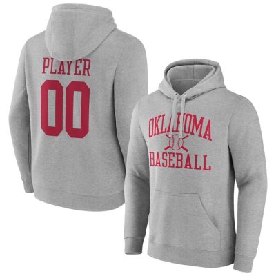 Oklahoma Sooners Baseball Pick-A-Player NIL Gameday Tradition Pullover Hoodie - Gray
