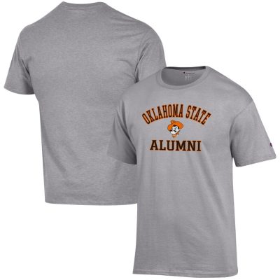 Oklahoma State Cowboys Champion Alumni Logo T-Shirt - Gray