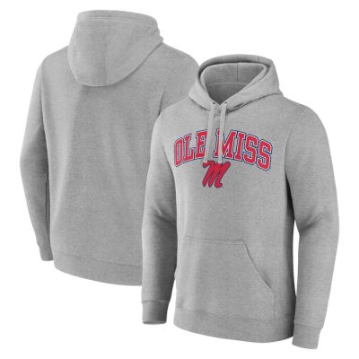 Ole Miss Rebels Campus Pullover Hoodie - Gray