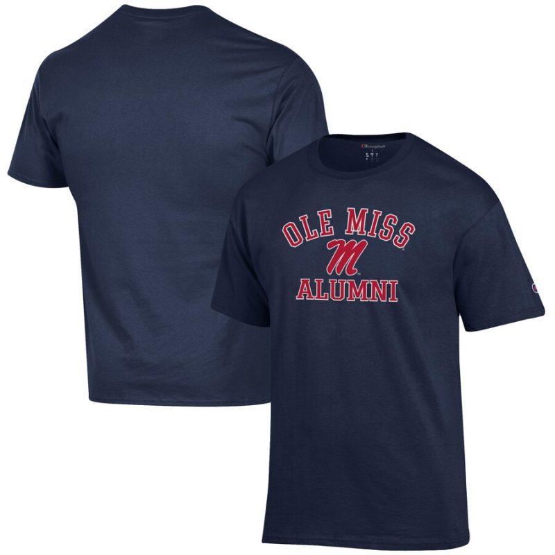 Ole Miss Rebels Champion Alumni Logo T-Shirt - Navy