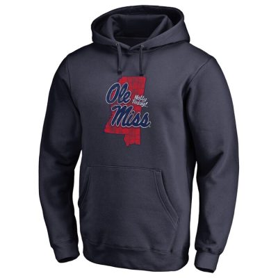 Ole Miss Rebels Hometown Collection Pullover Hoodie - Navy