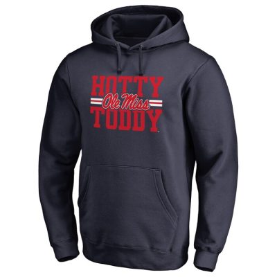 Ole Miss Rebels Logo Hometown Collection Pullover Hoodie - Navy