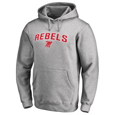 Ole Miss Rebels Proud Mascot Pullover Hoodie Ash