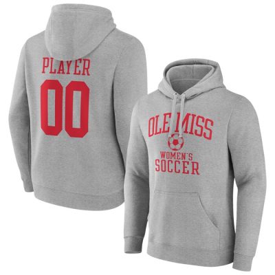 Ole Miss Rebels Soccer Pick-A-Player NIL Gameday Tradition Pullover Hoodie- Gray