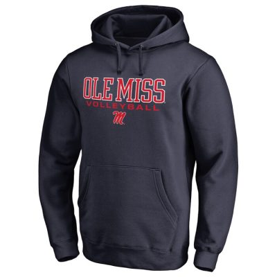 Ole Miss Rebels True Sport Volleyball Pullover Hoodie - Navy