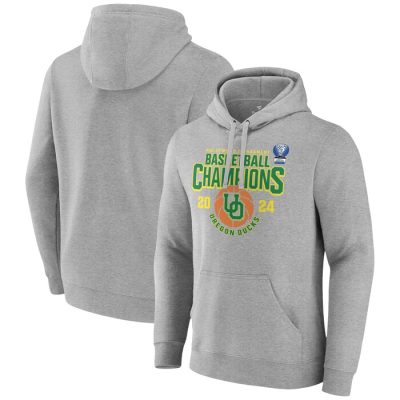 Oregon Ducks 2024 Pac-12 Basketball Conference Tournament Champions Pullover Hoodie- Gray