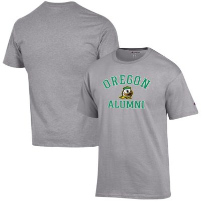 Oregon Ducks Champion Alumni Logo T-Shirt - Gray