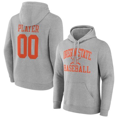 Oregon State Beavers Baseball Pick-A-Player NIL Gameday Tradition Pullover Hoodie - Gray