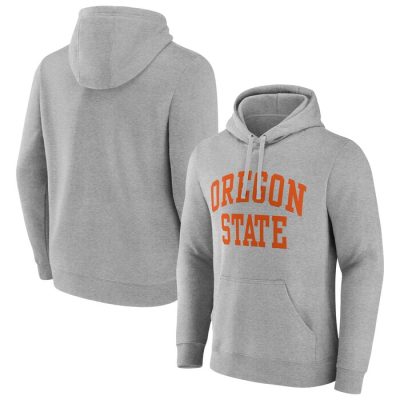 Oregon State Beavers Basic Arch Pullover Hoodie - Gray