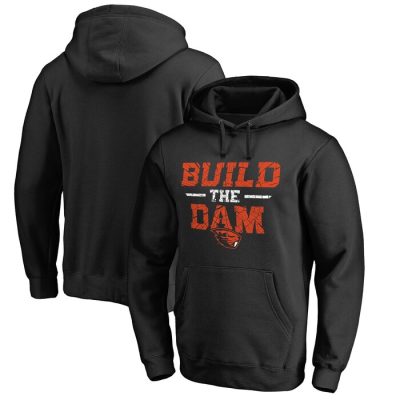 Oregon State Beavers Build the Dam Pullover Hoodie - Black