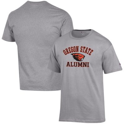 Oregon State Beavers Champion Alumni Logo T-Shirt - Gray