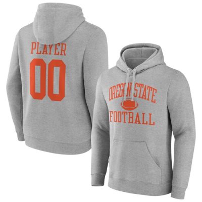 Oregon State Beavers Football Pick-A-Player NIL Gameday Tradition Pullover Hoodie - Gray