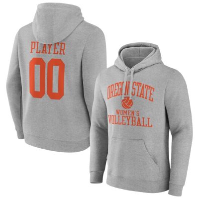 Oregon State Beavers Volleyball Pick-A-Player NIL Gameday Tradition Pullover Hoodie - Gray
