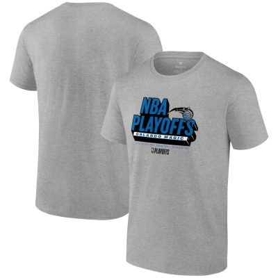 Orlando Magic 2024 NBA Playoffs Defensive Stance T-Shirt - Heather Gray