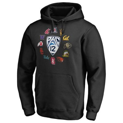 Pac-12 Gear Athletics Pullover Hoodie - Black