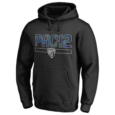 Pac-12 Gear Fern Line Pullover Hoodie - Black