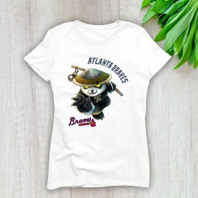 Panda X Po X Atlanta Braves Team X MLB X Baseball Fans Lady T-Shirt Women Tee For Fans TLT3392