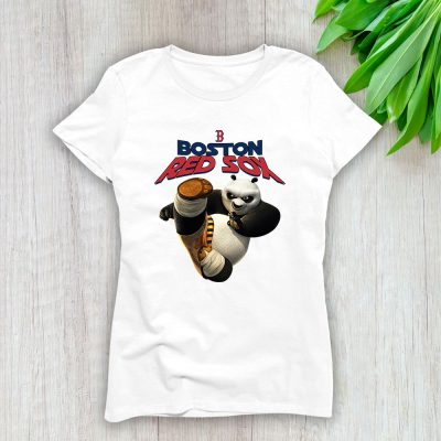 Panda X Po X Boston Red Sox Team X MLB X Baseball Fans Lady T-Shirt Women Tee For Fans TLT3410