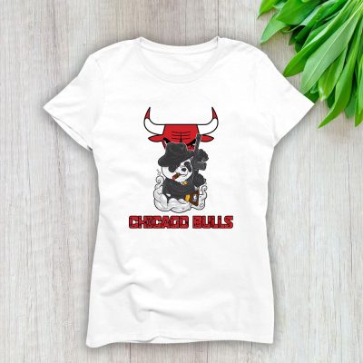 Panda X Po X Chicago Bulls Team X NBA X Basketball Lady T-Shirt Women Tee For Fans TLT3415