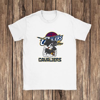Panda X Po X Cleveland Cavaliers Team X NBA X Basketball Unisex T-Shirt Cotton Tee TAT4439