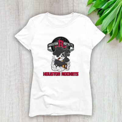 Panda X Po X Houston Rockets Team X NBA X Basketball Lady T-Shirt Women Tee For Fans TLT3419