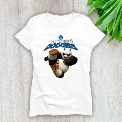 Panda X Po X Los Angeles Dodgers Team X MLB X Baseball Fans Lady T-Shirt Women Tee For Fans TLT3396