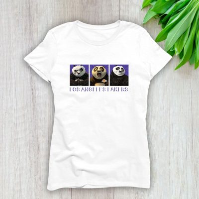 Panda X Po X Los Angeles Lakers Team X NBA X Basketball Lady T-Shirt Women Tee For Fans TLT3422