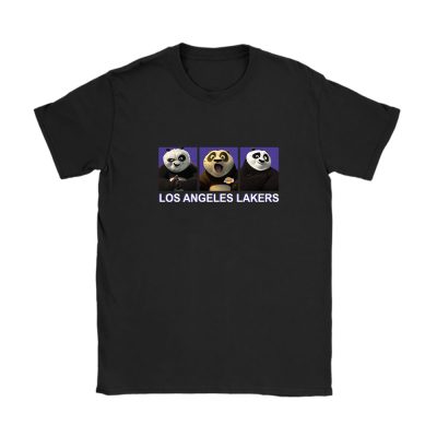 Panda X Po X Los Angeles Lakers Team X NBA X Basketball Unisex T-Shirt Cotton Tee TAT3991