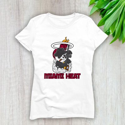 Panda X Po X Miami Heat Team X NBA X Basketball Lady T-Shirt Women Tee For Fans TLT3423