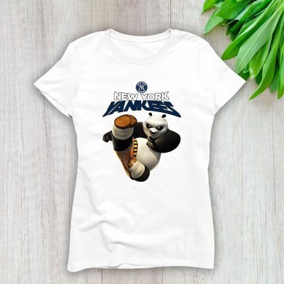 Panda X Po X New York Yankees Team X MLB X Baseball Fans Lady T-Shirt Women Tee For Fans TLT3400