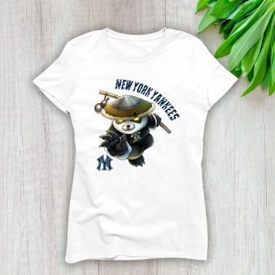 Panda X Po X New York Yankees Team X MLB X Baseball Fans Lady T-Shirt Women Tee For Fans TLT3401