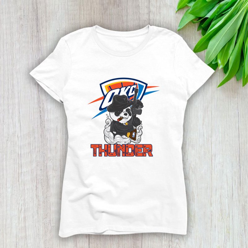 Panda X Po X Oklahoma City Thunder Team X NBA X Basketball Lady T-Shirt Women Tee For Fans TLT3427