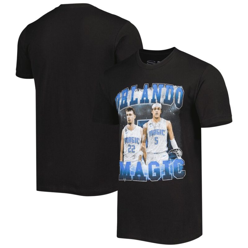 Paolo Banchero & Franz Wagner Orlando Magic Stadium Essentials Unisex Player Duo T-Shirt - Black