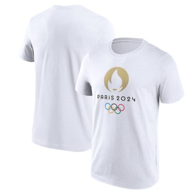 Paris 2024 Summer Olympics Primary Logo T-Shirt - White