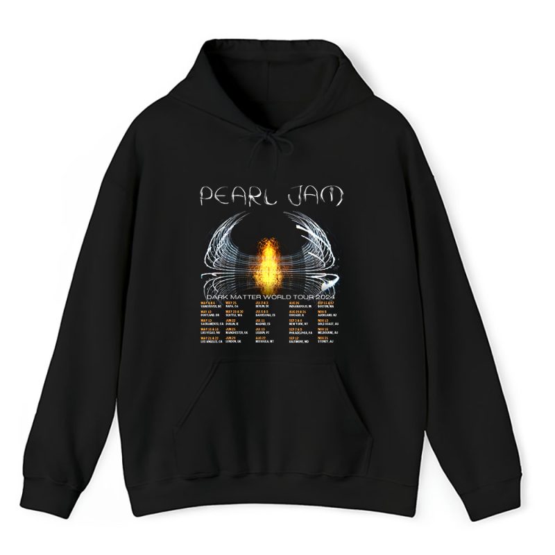 Pearl Jam Dark Matter World Tour 2024 Unisex Pullover Hoodie TAH3882