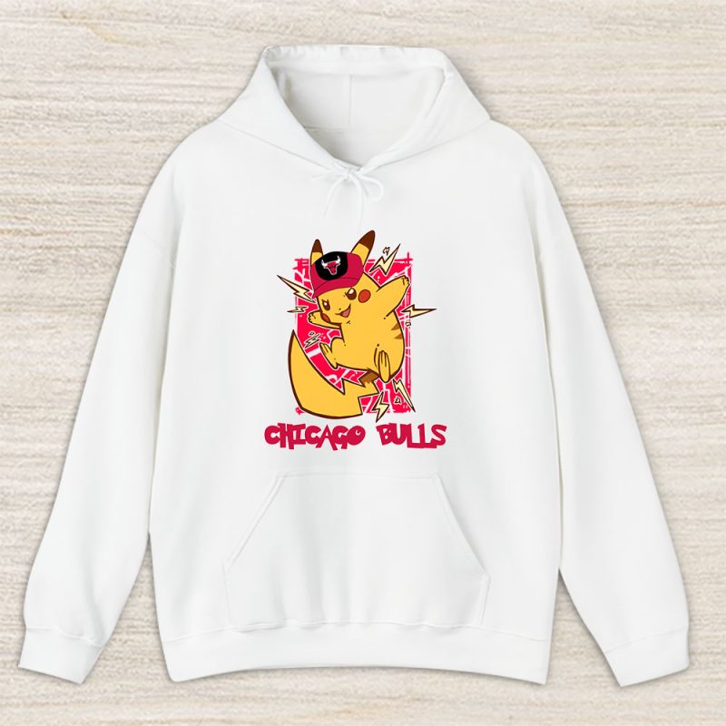 Pikachu X Chicago Bulls Team X NBA X Basketball Unisex Pullover Hoodie TAH3195