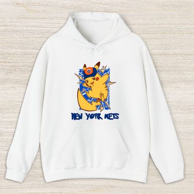 Pikachu X New York Mets Team X MLB X Baseball Fans Unisex Pullover Hoodie TAH3187