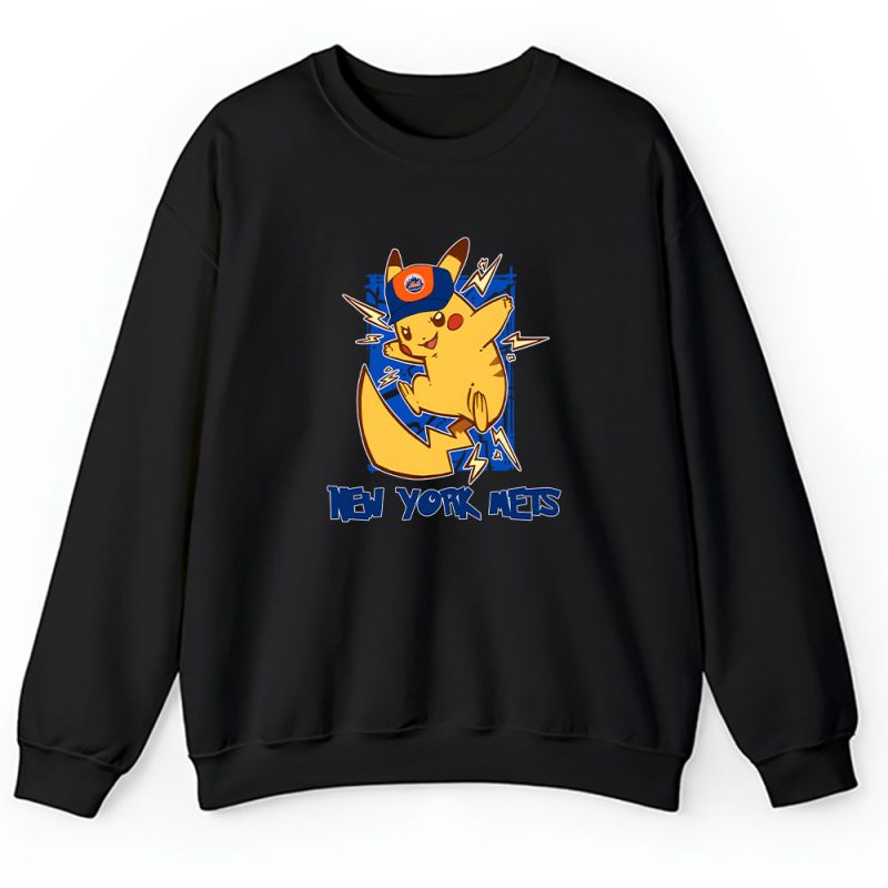 Pikachu X New York Mets Team X MLB X Baseball Fans Unisex Sweatshirt TAS3187