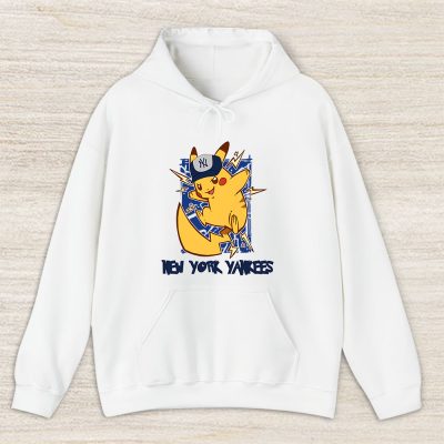 Pikachu X New York Yankees Team X MLB X Baseball Fans Unisex Pullover Hoodie TAH3188