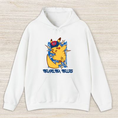 Pikachu X Philadelphia Phillies Team X MLB X Baseball Fans Unisex Pullover Hoodie TAH3189