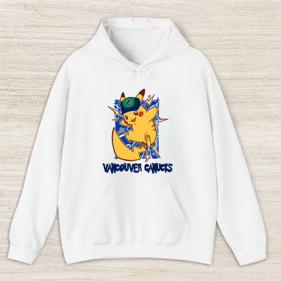 Pikachu X Vancouver Canucks Team X NHL X Hockey Fan Unisex Pullover Hoodie TAH3223