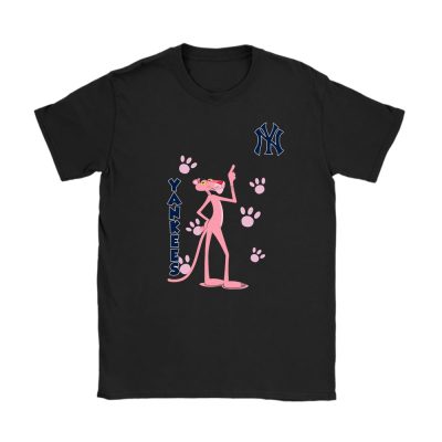 Pink Panther X New York Yankees Team X MLB X Baseball Fans Unisex T-Shirt Cotton Tee TAT3224