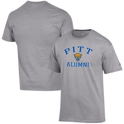 Pitt Panthers Champion Alumni Logo T-Shirt - Gray