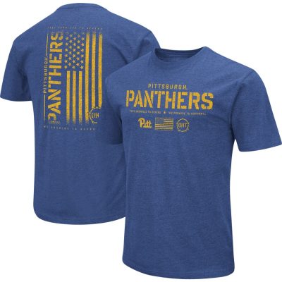Pitt Panthers Colosseum OHT Military Appreciation Flag 2.0 T-Shirt - Royal