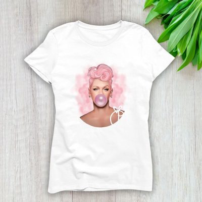 P!nk The Queen Of Pop Rock Pinky Alecia Lady T-Shirt Women Tee For Fans TLT3869