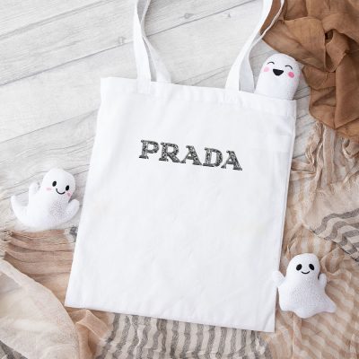 Prada Diamond Logo Luxury Cotton Canvas Tote Bag TTB1797